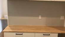 キッチンスペースのカップボード→半造作という選択肢